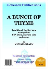 A Bunch of Thyme SSA choral sheet music cover